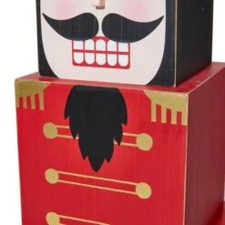 Glitzhome® 36" Wooden Block Nutcracker Porch Décor -Northlight Shop D479475S 8