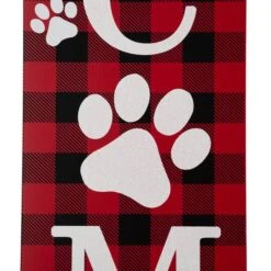 Glitzhome® 42" Plaid Pet "WELCOME" Wooden Porch Sign 15 Glitzhome® 42" Plaid Pet "WELCOME" Wooden Porch Sign -Northlight Shop D479477S 6