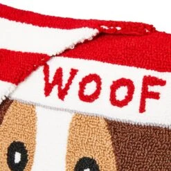 Glitzhome® Hooked 3D Woof Throw Pillow -Northlight Shop D479537S 6