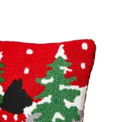 Glitzhome® Hooked Christmas Cat Throw Pillow -Northlight Shop D479540S 7