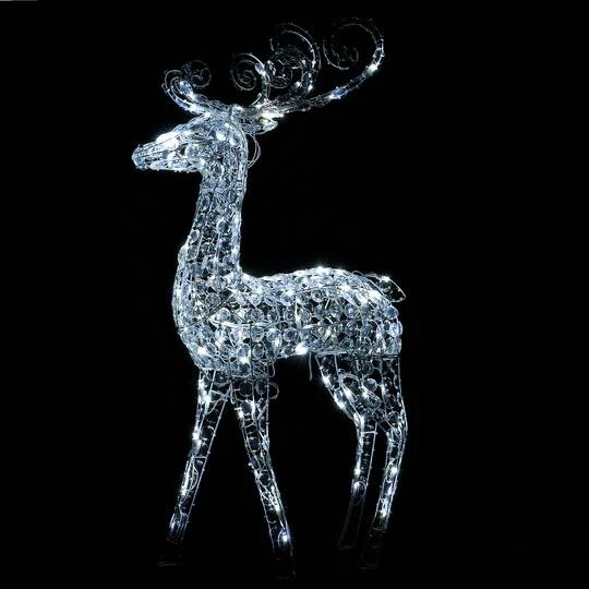 4ft. Crystal Bead Deer With LED Lights 6 4ft. Crystal Bead Deer With LED Lights - Image 6