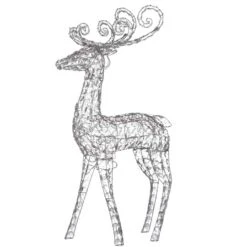 4ft. Crystal Bead Deer With LED Lights 10 4ft. Crystal Bead Deer With LED Lights -Northlight Shop D491225S 4