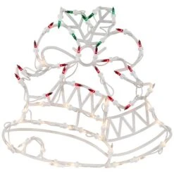 Northlight 15" Lighted Bells With Bow Christmas Window Silhouette Decoration -Northlight Shop D491430S 12