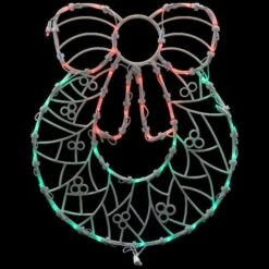 Northlight 16" White & Clear LED Lighted Wreath Christmas Window Silhouette Decoration -Northlight Shop D491431S 11