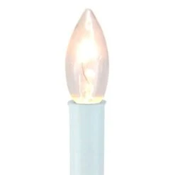Northlight 9" White & Gold Christmas Candle Lamp With Sensor -Northlight Shop D491438S 2