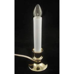 Northlight 9" White & Gold Christmas Candle Lamp With Sensor -Northlight Shop D491438S 3