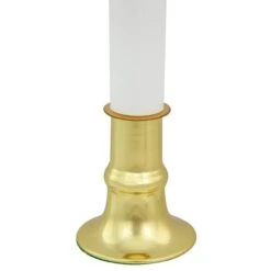 Northlight 9" White & Gold Christmas Candle Lamp With Timer -Northlight Shop D491439S 14