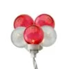 Sienna 100ct. Red & White G30 Icicle Mini Christmas String Light Set