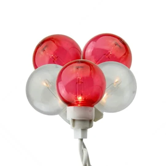 Sienna 100ct. Red & White G30 Icicle Mini Christmas String Light Set 1 Sienna 100ct. Red & White G30 Icicle Mini Christmas String Light Set