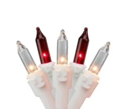 Northlight 50ct. Red & Clear Mini Icicle Christmas String Lights