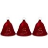 Northlight 6.5" Musical Lighted Red Bells Christmas Décor Set