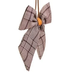 Northlight 19" Black & White Plaid Two Loop Christmas Bow Decoration -Northlight Shop D491534S 13