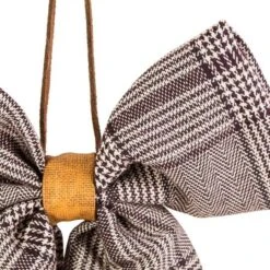 Northlight 19" Black & White Plaid Two Loop Christmas Bow Decoration -Northlight Shop D491534S 14