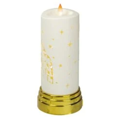 Northlight 9" Gold & White Nativity Scene Flameless Candle -Northlight Shop D491537S 3