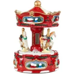 Northlight 6.5" Animated Carousel Music Box -Northlight Shop D491549S 12