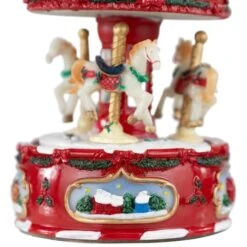 Northlight 6.5" Animated Carousel Music Box -Northlight Shop D491549S 13