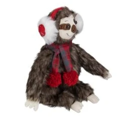 Northlight 12" Plush Sitting Sloth Tabletop Decoration -Northlight Shop D491578S 4