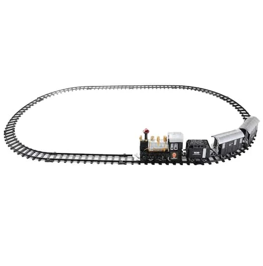 Northlight Black Lighted Animated Classic Train Set 3 Northlight Black Lighted Animated Classic Train Set - Image 3