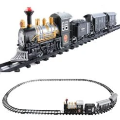 Northlight Black Lighted Animated Classic Train Set 8 Northlight Black Lighted Animated Classic Train Set -Northlight Shop D491608S 3