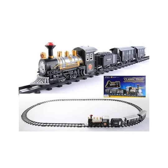 Northlight Black Lighted Animated Classic Train Set 5 Northlight Black Lighted Animated Classic Train Set - Image 5