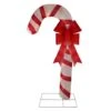 Northlight 6ft. Pre-Lit Red & White Glitter Candy Cane Christmas Outdoor Décor