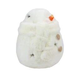 Northlight 11" White Snowman With Star Cut-Outs Tealight Candle Holder -Northlight Shop D491644S 12