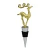 Northlight 5" Golden Christmas Wine Bottle Stopper