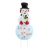 3ft. Lit Snowman Outdoor Metal Sign