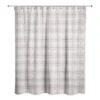 Holiday Gray Plaid Shower Curtain