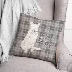 I Ate Santa's Cookies 18x18 Throw Pillow 5 I Ate Santa's Cookies 18x18 Throw Pillow -Northlight Shop D518010S 2