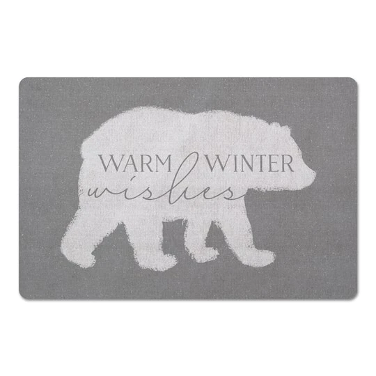 Warm Winter Wishes 27x18 Floor Mat 2 Warm Winter Wishes 27x18 Floor Mat - Image 2