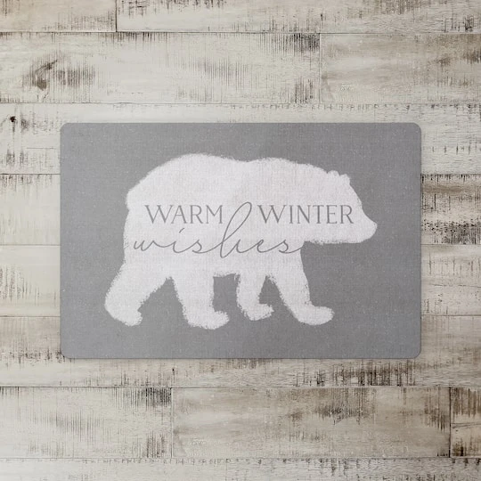 Warm Winter Wishes 27x18 Floor Mat 3 Warm Winter Wishes 27x18 Floor Mat - Image 3