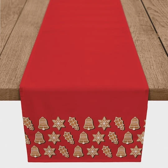90" Christmas Cookies Border Table Runner 1 90" Christmas Cookies Border Table Runner