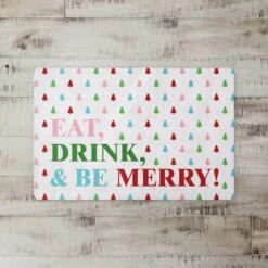 Eat Drink And Be Merry 27x18 Floor Mat -Northlight Shop D518070S 2