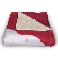 Santa Face 50x60 Sherpa Fleece Blanket -Northlight Shop D518075S 3