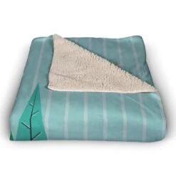 Tis The Season Trees 50x60 Sherpa Fleece Blanket -Northlight Shop D518078S 3