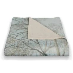 Doe Walking In The Snow 50x60 Coral Fleece Blanket 6 Doe Walking In The Snow 50x60 Coral Fleece Blanket -Northlight Shop D518120S 2