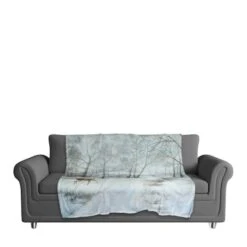 Doe Walking In The Snow 50x60 Coral Fleece Blanket 7 Doe Walking In The Snow 50x60 Coral Fleece Blanket -Northlight Shop D518120S 3