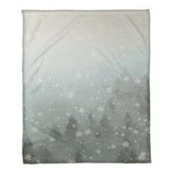 Winterwonderland Pines 50x60 Coral Fleece Blanket