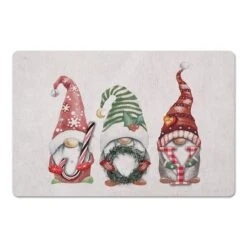 Joy Christmas Gnomes Floor Mat