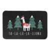 Designs Direct Holiday Caroling Llama Bath Mat, 34" X 21"