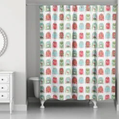 Ugly Sweater Pattern Shower Curtain -Northlight Shop D518168S 2