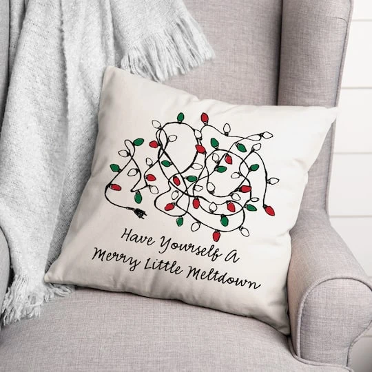 Merry Little Meltdown 18x18 Throw Pillow 3 Merry Little Meltdown 18x18 Throw Pillow - Image 3