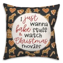Christmas Movies Throw Pillow 5 Christmas Movies Throw Pillow -Northlight Shop D518179S 1 1