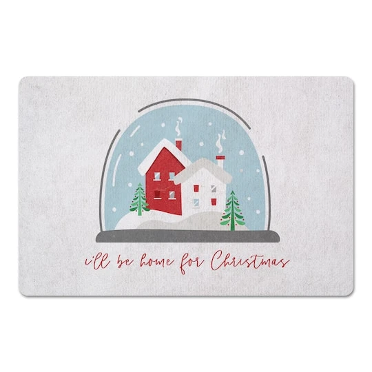Home Christmas Snowglobe Floor Mat 2 Home Christmas Snowglobe Floor Mat - Image 2