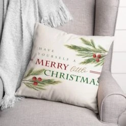Have Merry Little Christmas Throw Pillow 5 Have Merry Little Christmas Throw Pillow -Northlight Shop D518213S 2