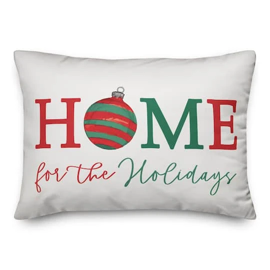 Home For Holidays Ornament 14x20 Throw Pillow 2 Home For Holidays Ornament 14x20 Throw Pillow - Image 2