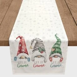 Let It Gnome 16x72 Poly Twill Table Runner -Northlight Shop D518245S 2