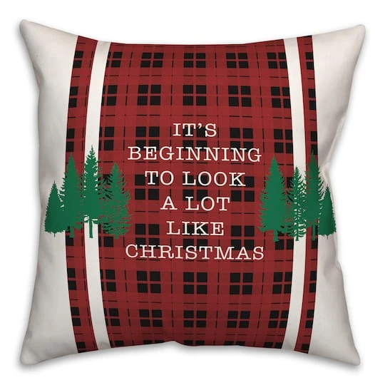 Beginning To Look Like Xmas 18x18 Throw Pillow 1 Beginning To Look Like Xmas 18x18 Throw Pillow