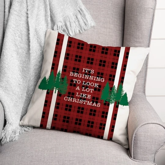 Beginning To Look Like Xmas 18x18 Throw Pillow 3 Beginning To Look Like Xmas 18x18 Throw Pillow - Image 3